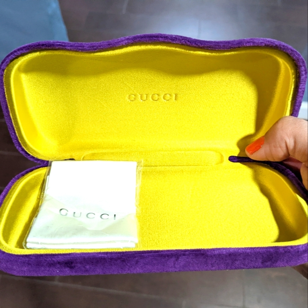 Gucci Velvet sunglasses case